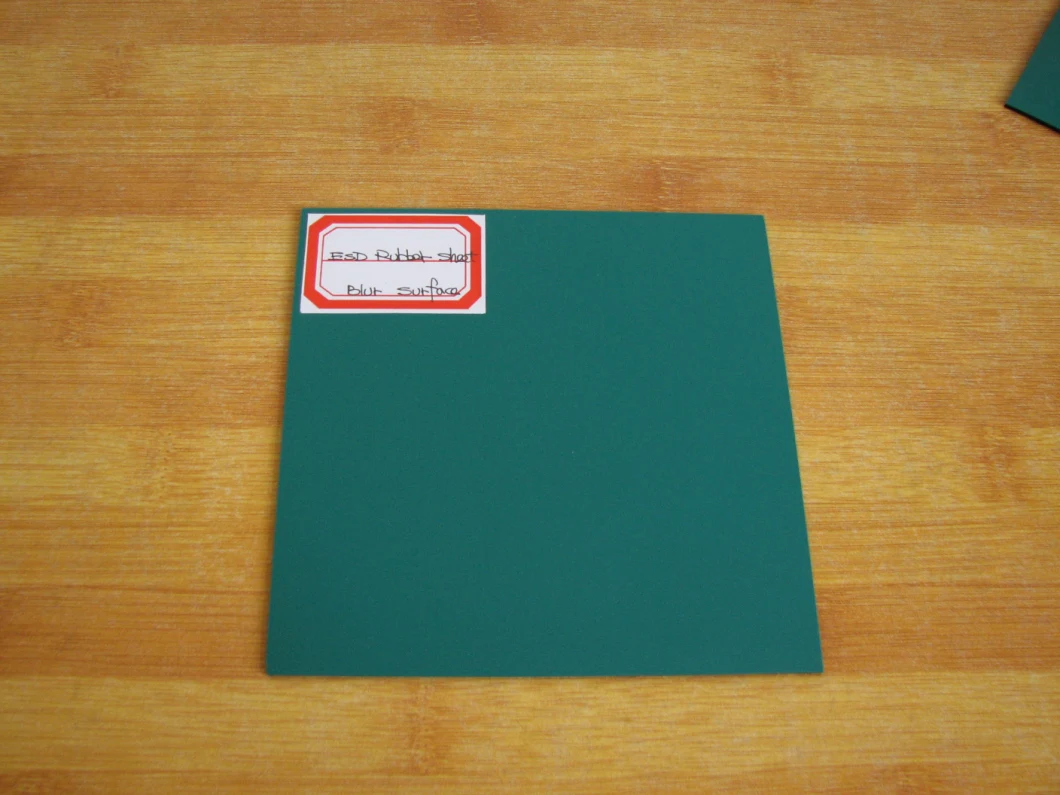 ESD Rubber Sheet, Antistatic Rubber Sheet with Green/Black, Blue/Black, Grey/Black, Black/Black Color