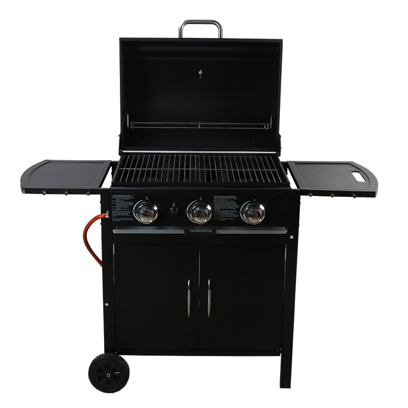 2020 Charcoal BBQ Grill Trolley Smoker Barbecue Grill with Side Table