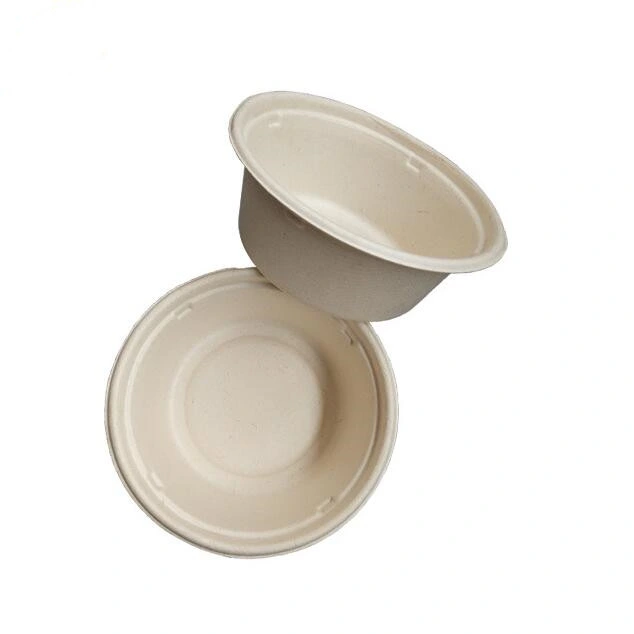 Biodegradable Bamboo Pulp Lunch Box Salad Bowl Food Container Bamboo Bowl with Lid Bamboo Bento
