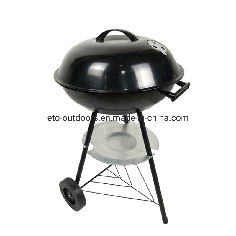 Outdoor Smoker Heat Control Kettle 17 Inch Portable BBQ Charcoal Barbecue Grill