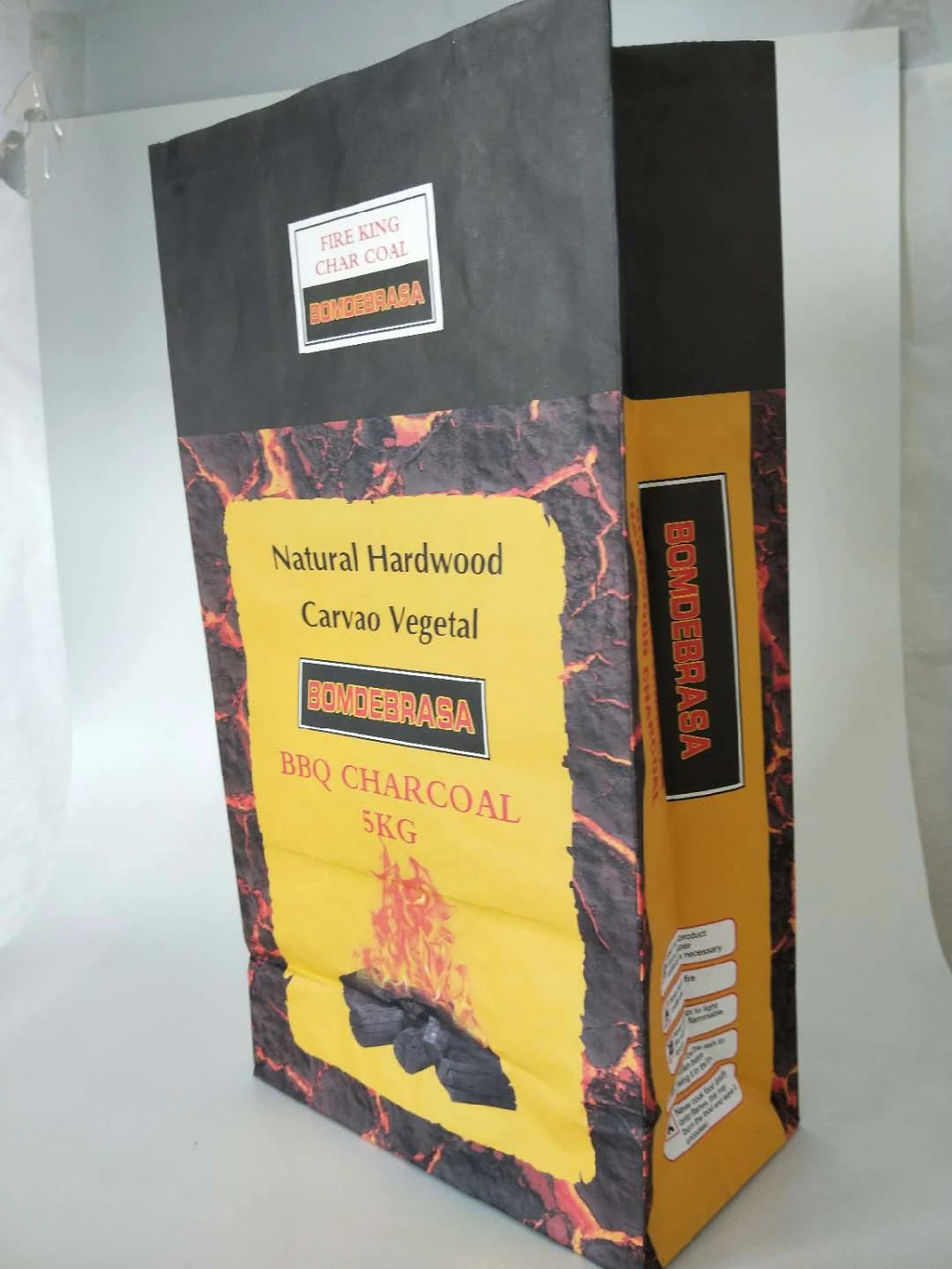 Custom Printed 5kg BBQ Charcoal Packing Bag Charcoal Bag
