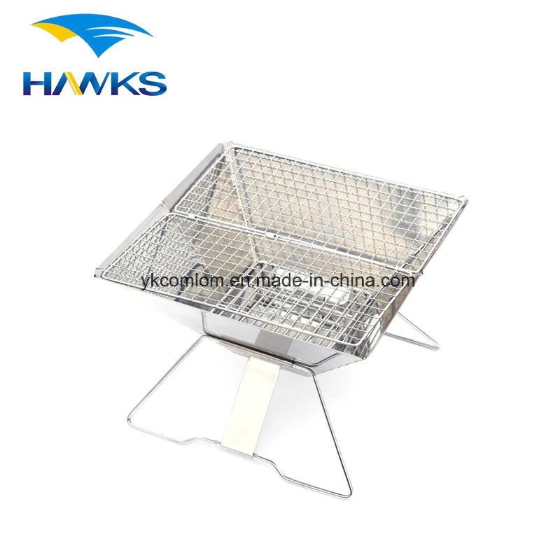CL2C-ANS31A Comlom Charcoal BBQ Grill Stainless Steel Folding BBQ Grill