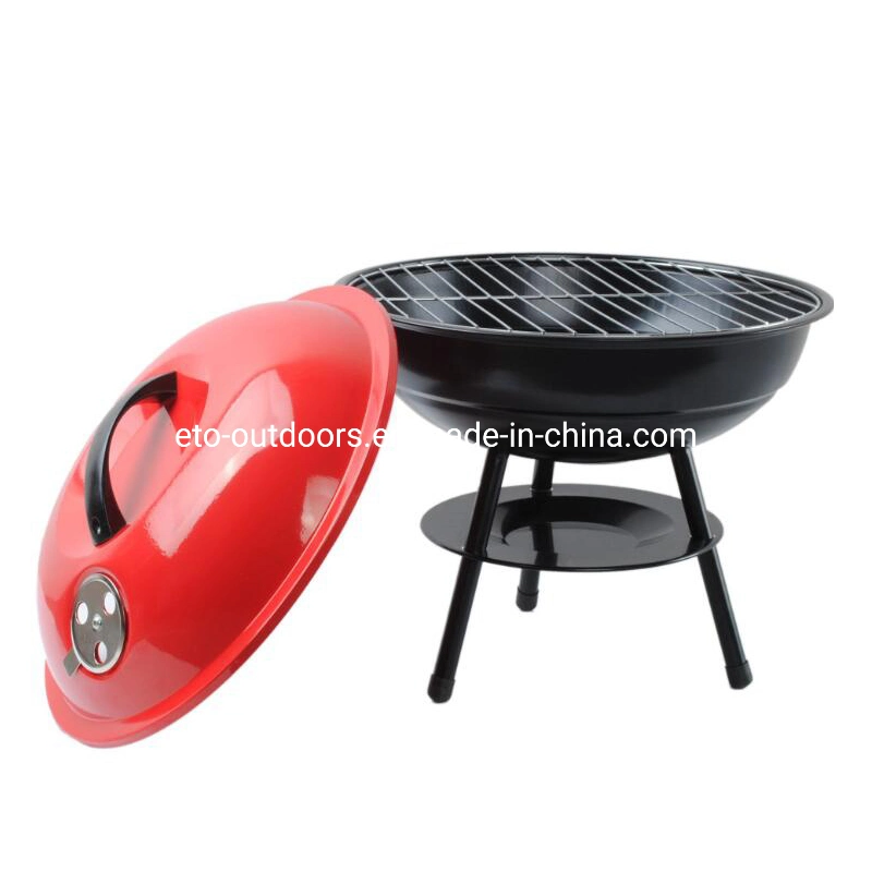 14 Inch Portable Small Szie Apple Barbecue Charcoal Grill Kettle BBQ Grill
