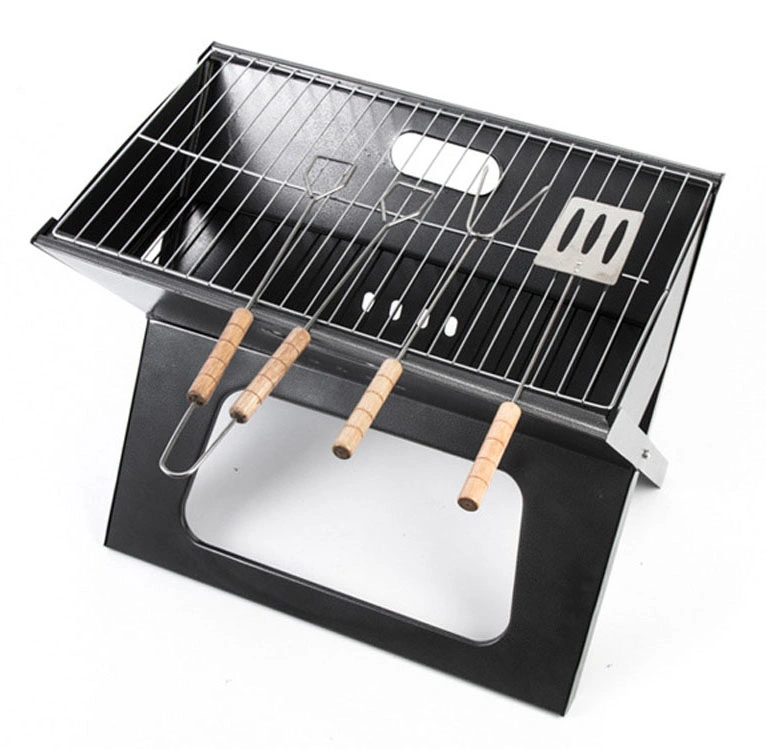 Factory Supply Outdoor Folding Portable BBQ Charcoal Grill