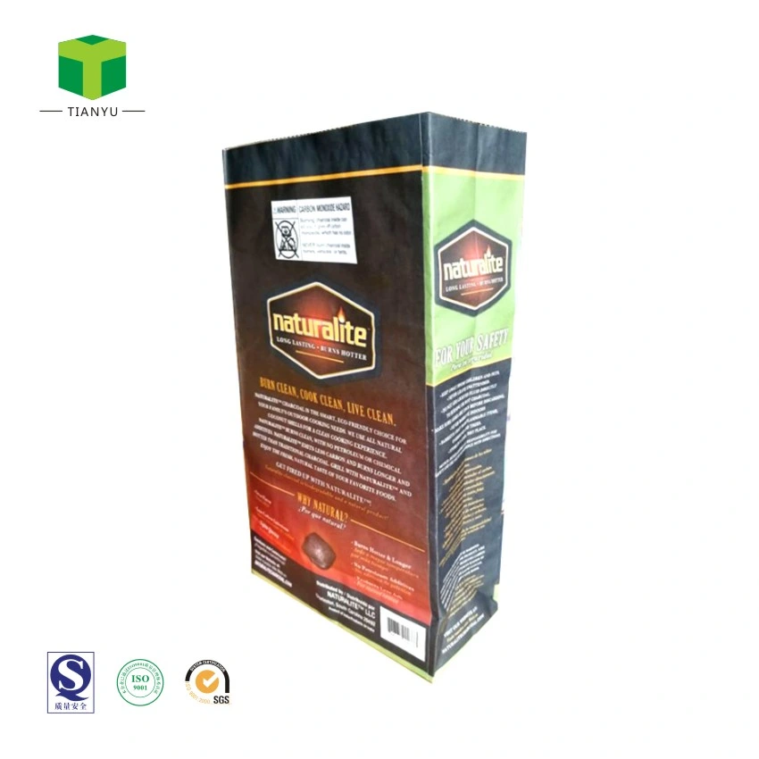 10kg 5kg Natural Hardwood Lump Charcoal Packing Paper Bag