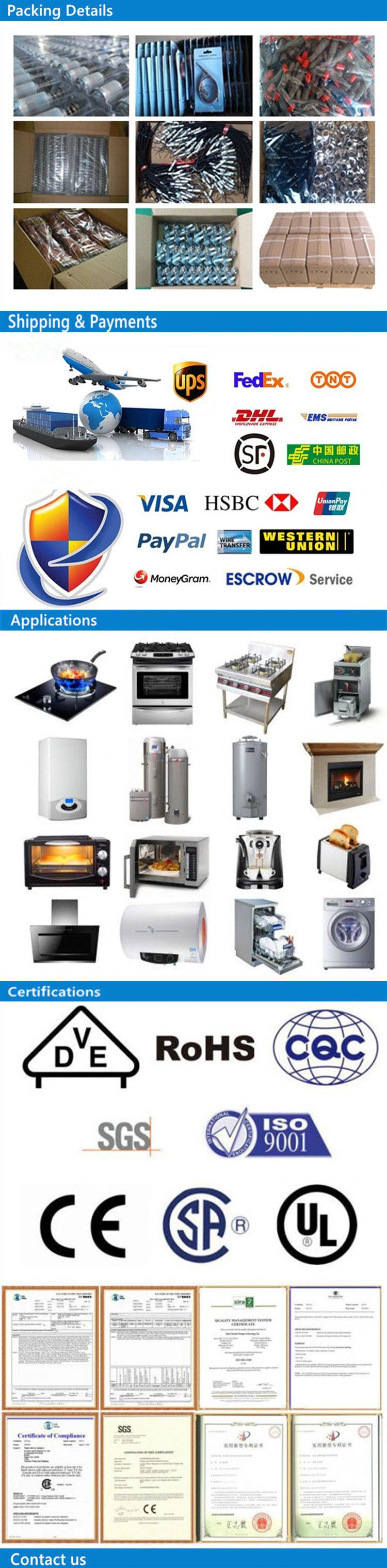 Sinopts Perfection Stove Ods Device Gas Water Heater Gas Stove Spare Parts