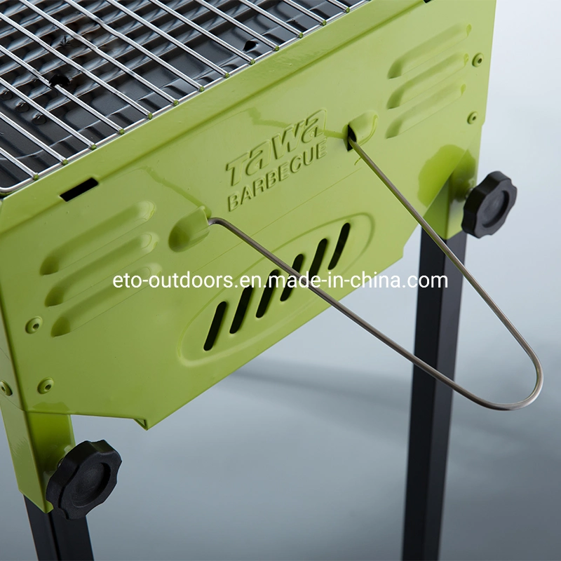 Outdoor Staniless Steel Foldable Multi-Functional BBQ Charcoal Grill