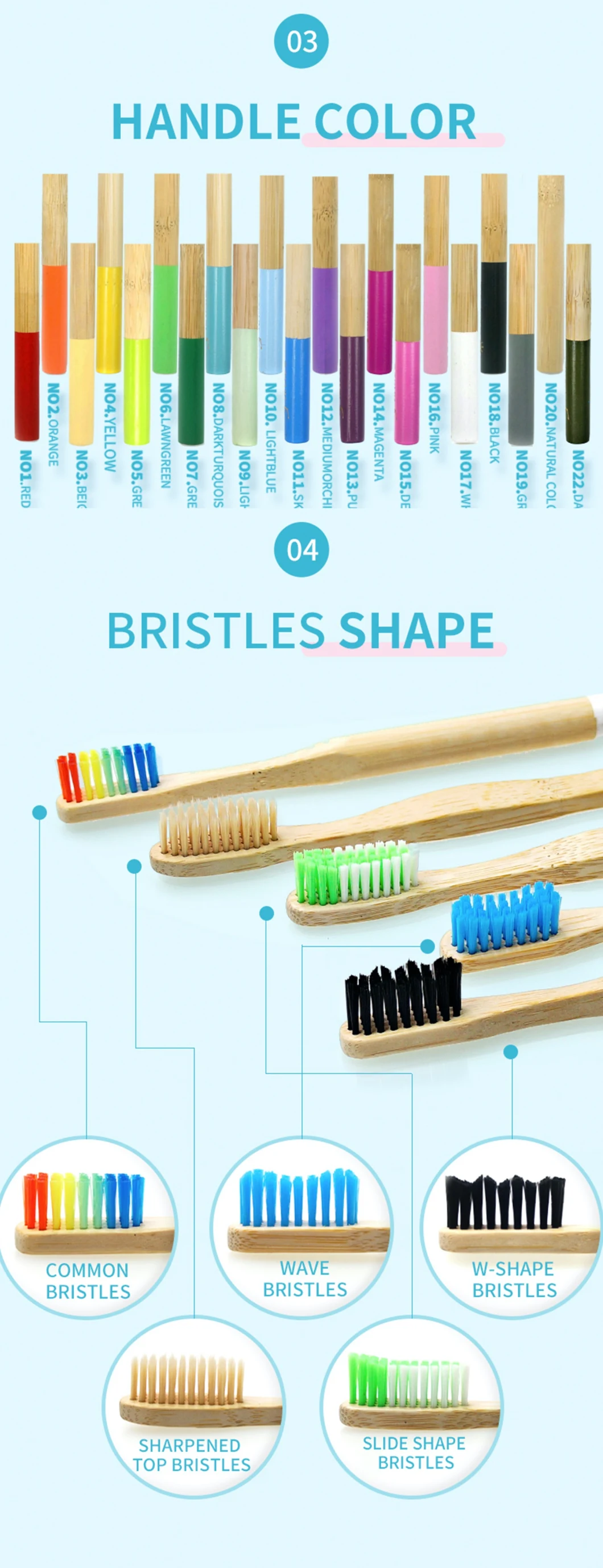 Eco- Friendly Biodegrable Charcoal Bristles OEM Bamboo Adult/Kids Bamboo Toothbrush Charcoal Soft Toothbrush