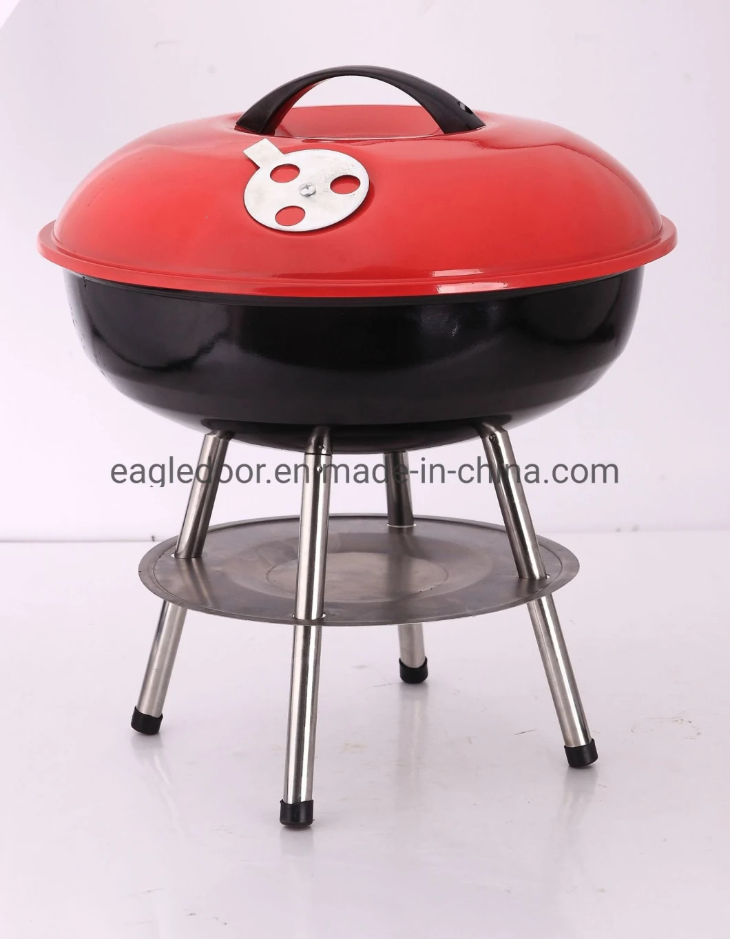 14 Inch Mini BBQ Portable Football Barbecue Tabletop Charcoal Ball Soccer Barbeque Grill
