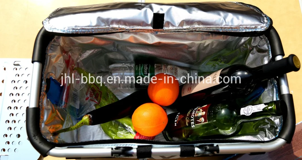 Cooler Bag with BBQ Grill Picnic Bag Shopping Bag BBQ Grill Cooler Bag with Ready-to-Use BBQ Grill Cartridge Instant BBQ Grill