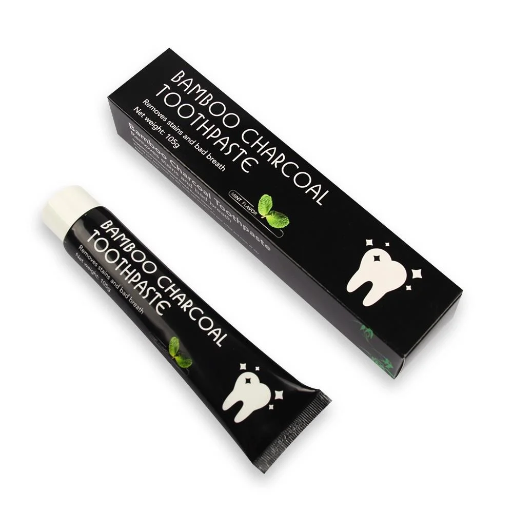 OEM Factory Bamboo Natural Activated Charcoal Oral Hygiene Dental Teeth Whitening Charcoal Toothpaste