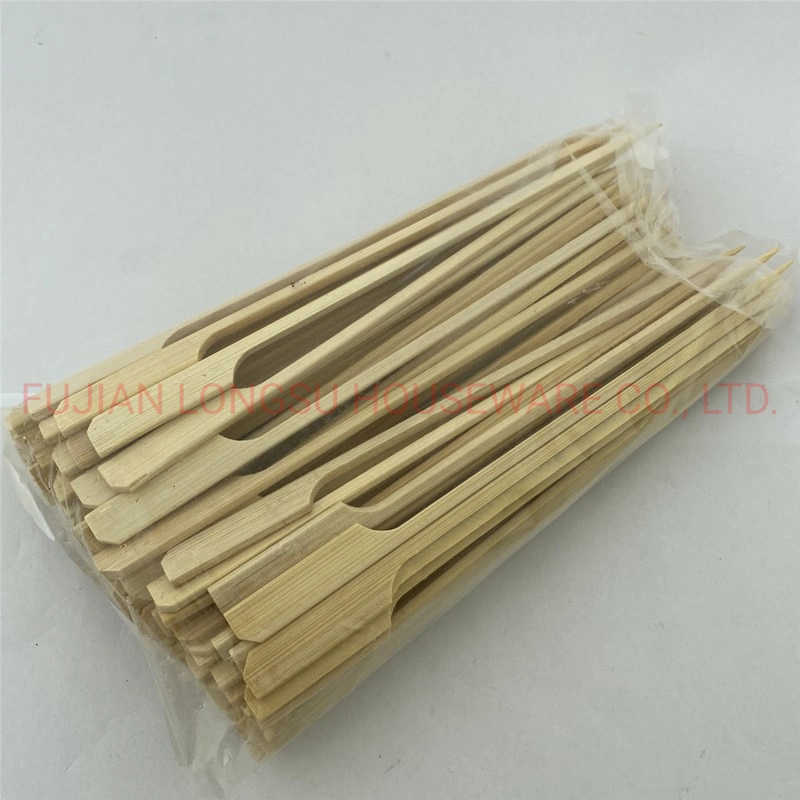 Wholesale Disposable BBQ Skewer Stick Round Bamboo Sticks with Customize Logo
