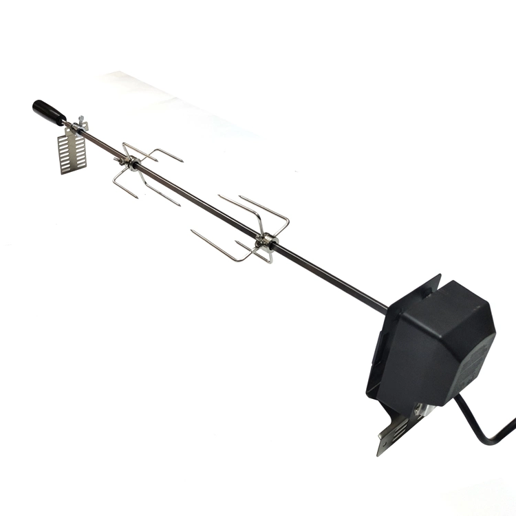 Rotisserie Rotate Grill Roaster Rod Camping Charcoal BBQ Kits