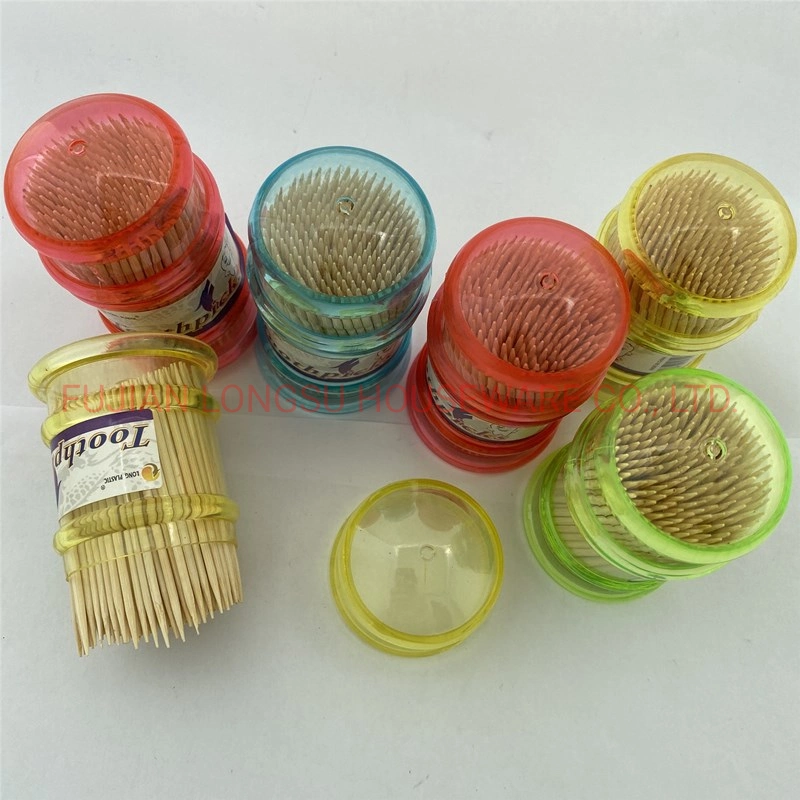 2020 Best Sale Natural Bamboo Toothpick Eco-Friendly Disposable Bamboo Two Pointed 2.0mm Tooth Picks