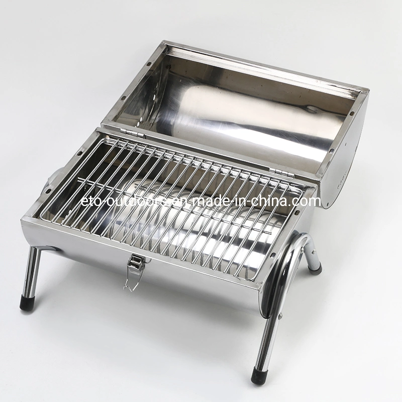 Portable Outdoor Stainless Steel BBQ Charcoal Grill