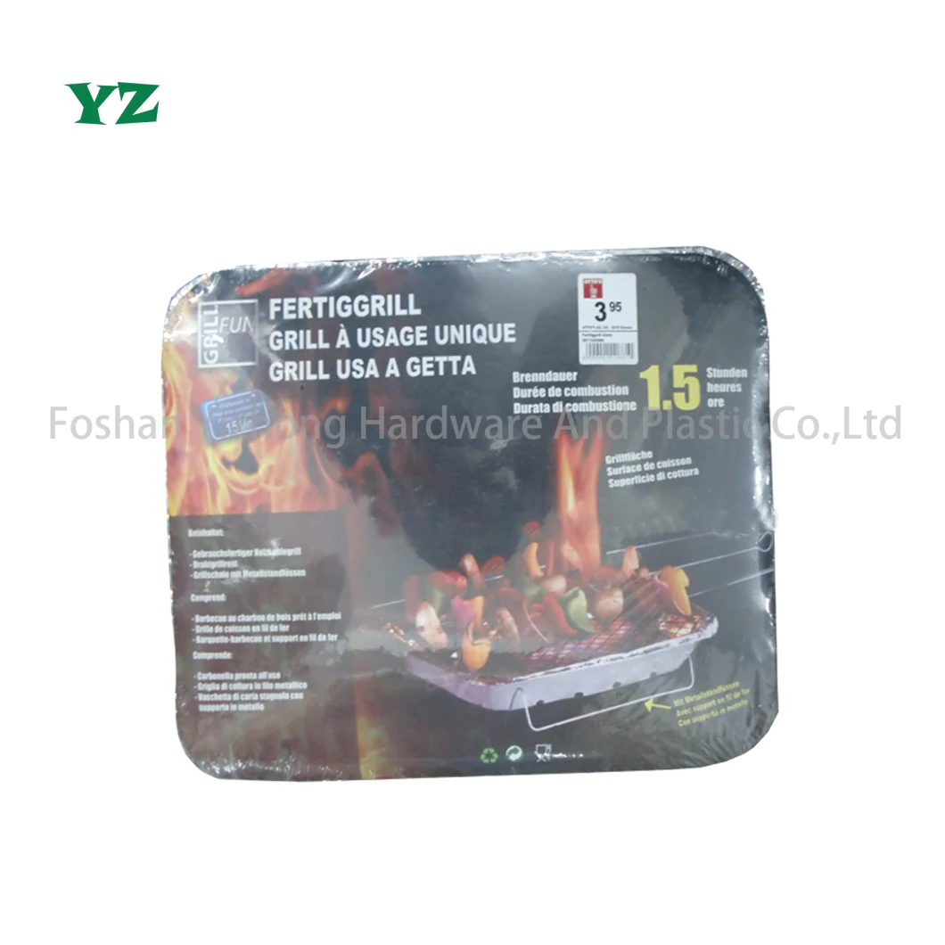 Cheap Disposable Instant Barbecue Charcoal BBQ Grill for One Use