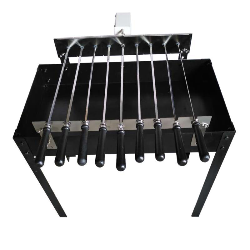Deluxe Cyprus Grill Auto Souvla Rotating Greek Cypriot Rotisserie Charcoal Barbecue Grill Spit