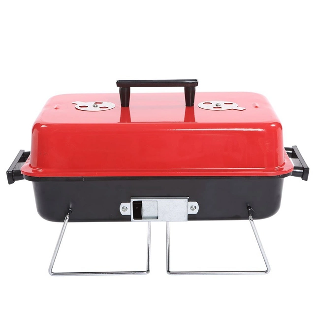 Durable Stainless Steel Foldable Charcoal Grill with Smokeless Folding Charcoal Grill Outdoor Foldable BBQ Grill