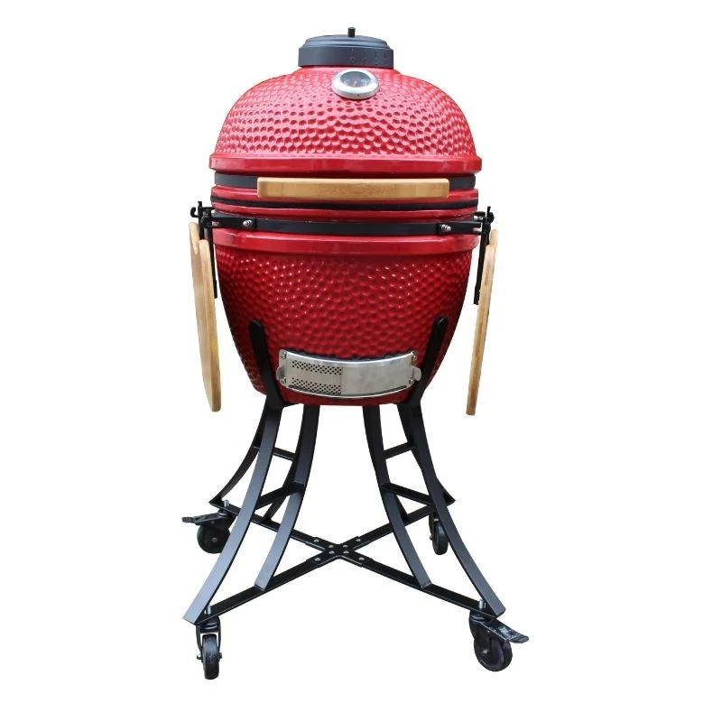 Garden Outdoor Trolley Cooking BBQ Ceramic Charcoal Kamado Barbecue BBQ Grill