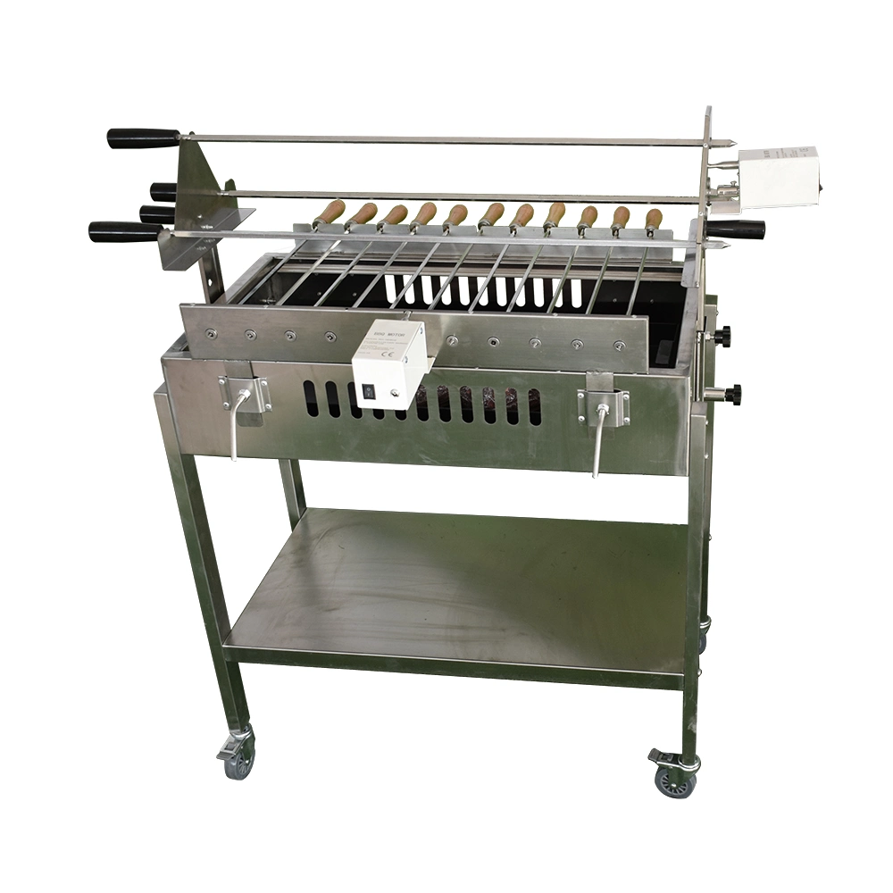 Restaurant Commercial Rotating Charcoal Grill for Sale Charcoal Barbecue Grill