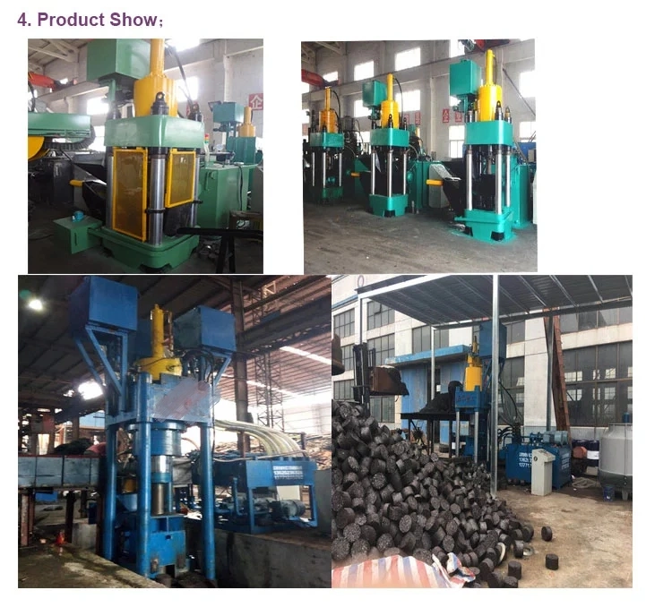Hydraulic Coal Charcoal Iron Power Briquettes Press Making Machine for Sale