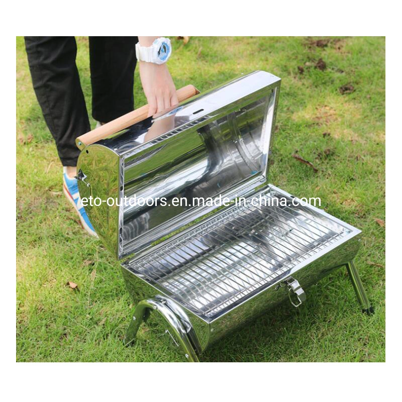 Portable Outdoor Stainless Steel BBQ Charcoal Grill
