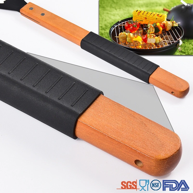 Personalized Engraved Grill BBQ Gifts Set for Men Dad Father Deluxe Bamboo BBQ Tools