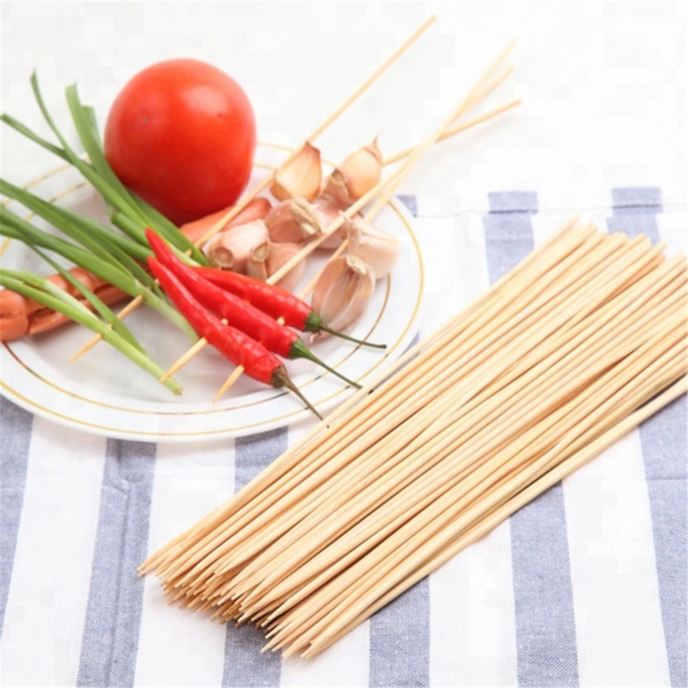 100% Dried Sterile Bamboo Disposable Bamboo BBQ Sticks for Outdoor BBQ