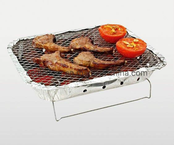 Cheaper Price One Time Aluminium Foil Instant Charcoal Barbecue Disposable BBQ Grill
