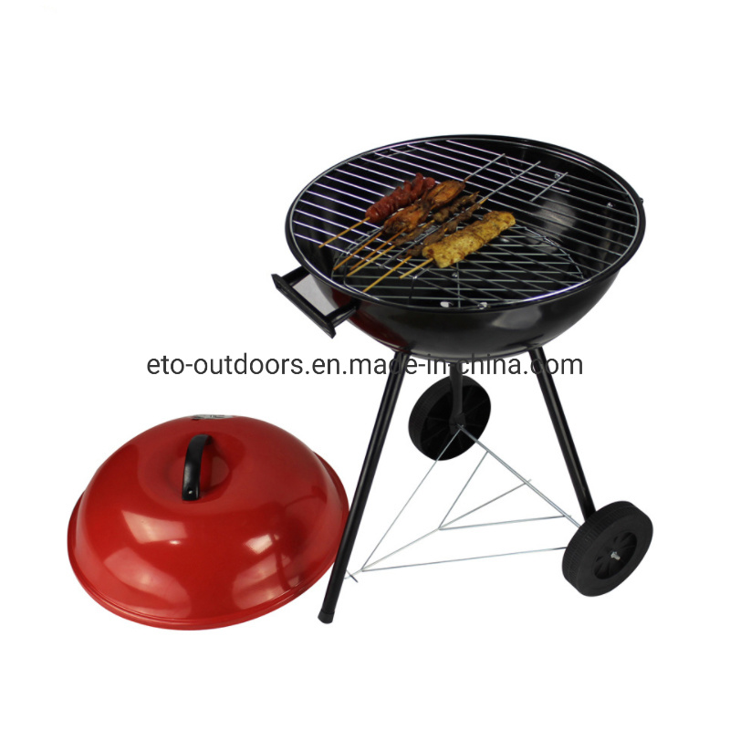 Outdoor Smoker Heat Control Kettle 17 Inch Portable BBQ Charcoal Barbecue Grill