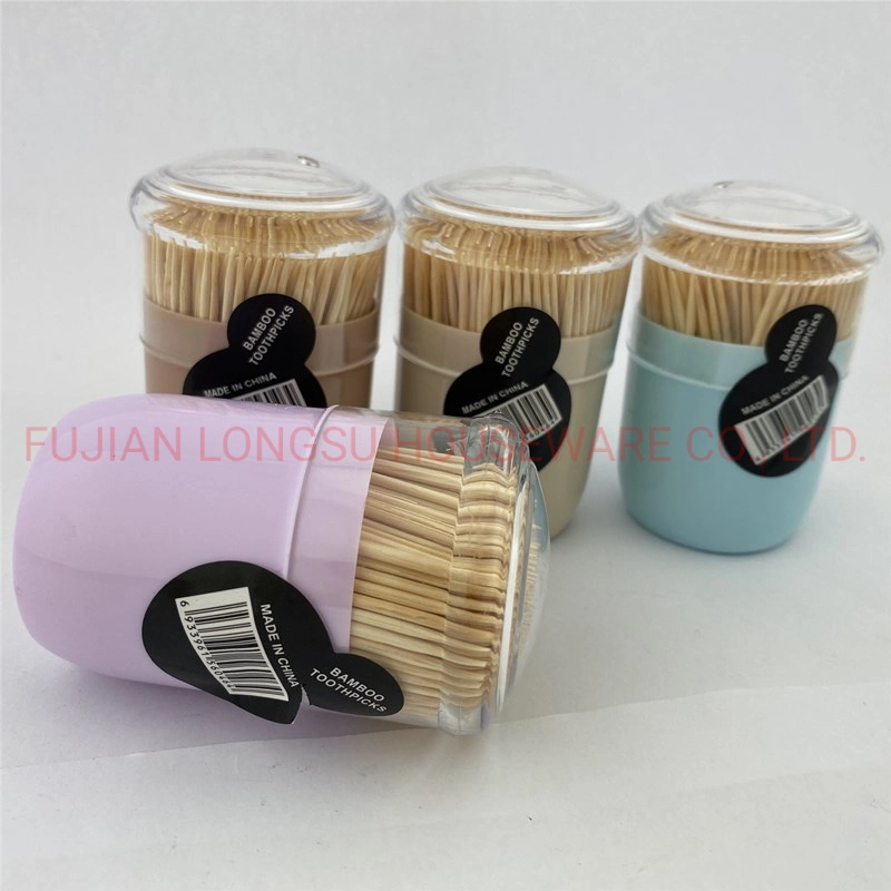 Natural Bamboo Toothpick Eco-Friendly Disposable Bamboo Double Pointed 2.0mm Tooth Picks
