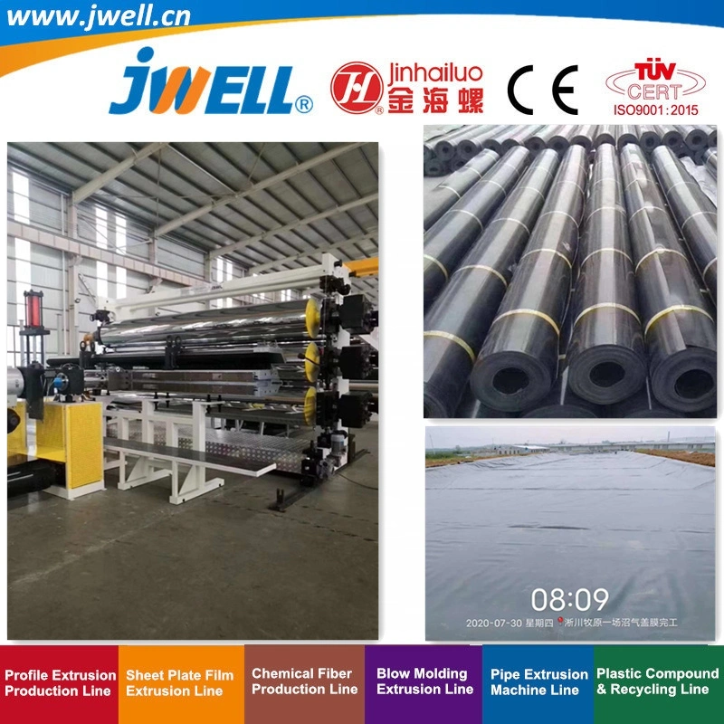 Jwell Tpo PVC EVA PE Waterproof Membrane Roll Sheet Produciton Line