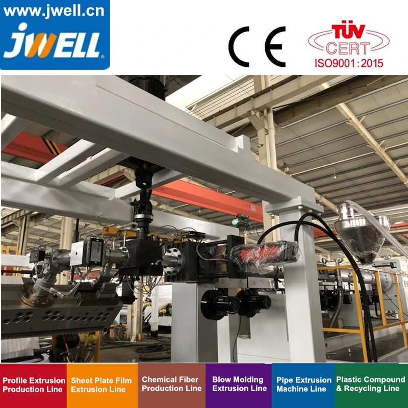 Jwell - GPPS PC PMMA Plastic Sheet & Plate Extrusion Line GPPS PC PMMA Arylic Plastic Sheet/Board/Production/Extrusion/ Extruder Line.