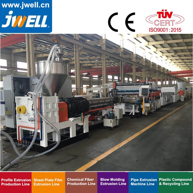Jwell PP, PE Plastic Hollow Cross Section Plate Extrusion Line/Extruder/Machine