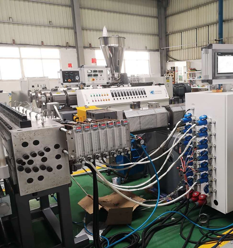 PP PE Hollow Profile Sheet Extrusion Line Plastic Machine