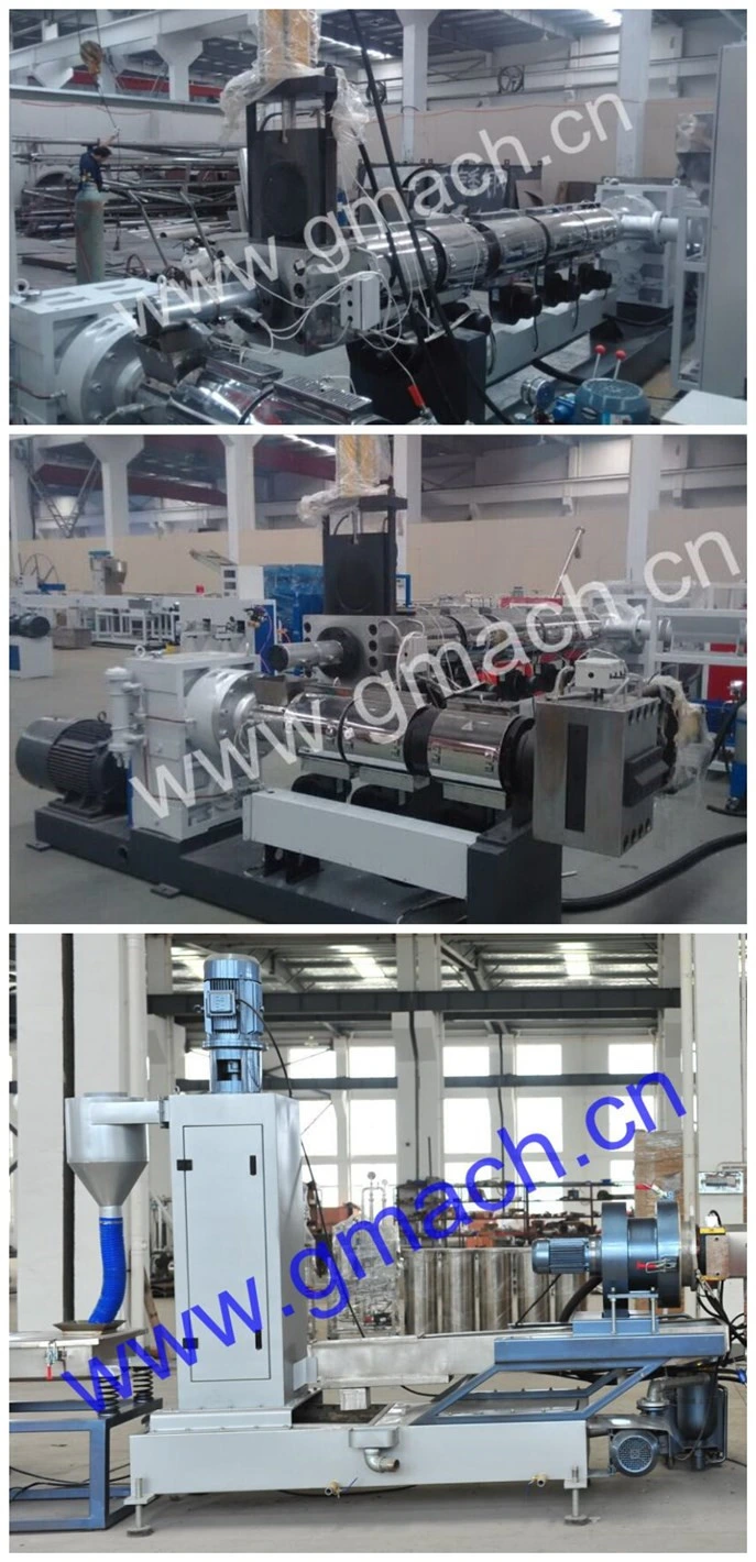 Two Stage Extruder Water Ring Pelletizing Line/Hydraulic Screen Changer