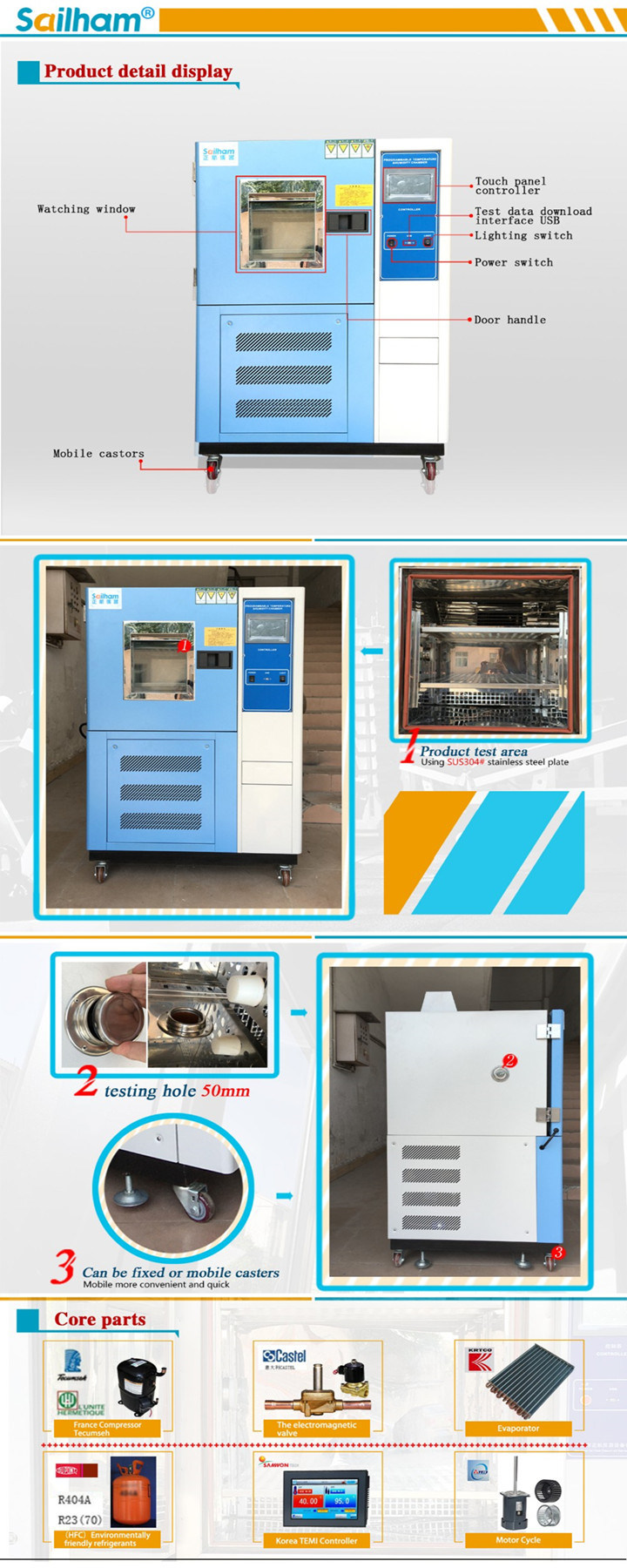 Ce Qualified High Performance High Low Temperature Thermal Shock Test Machine/Tester