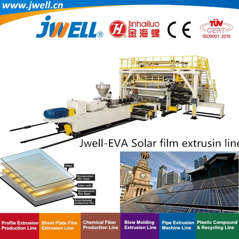 Jwell- EVA Plastic Solar Film Recycling Making Extrusion Machine