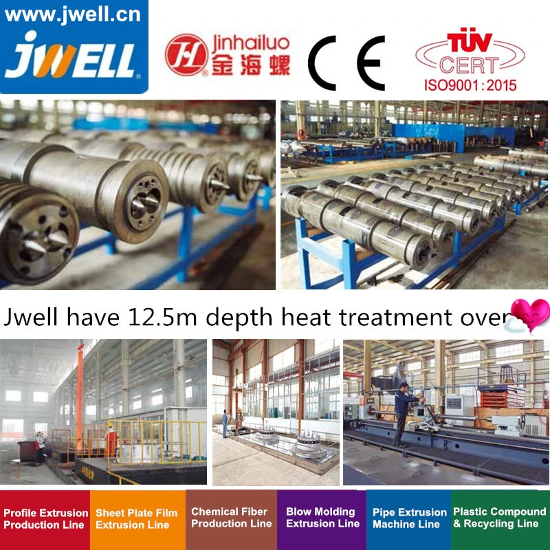 Jwell - Bimetallic Twin Screw and Barrel for Plastic Recycling Agricultural Making Extrusion Machine