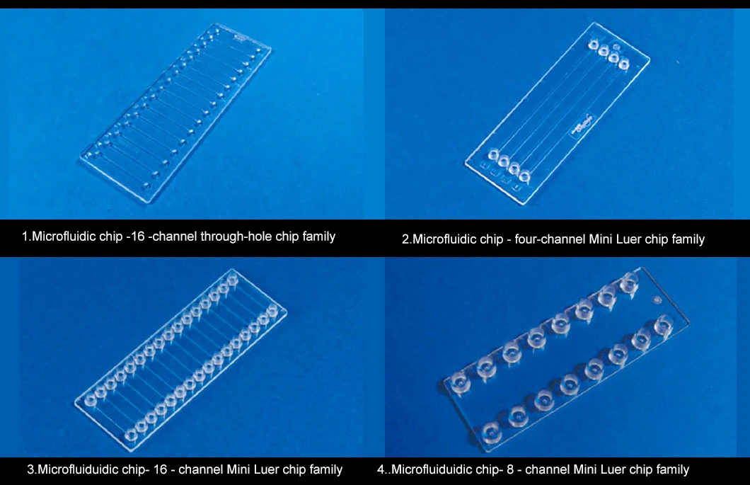 Microfluidic Chip Drainage Chip Optical Glass Drainage Sheet Electrophoresis Chip Drainage Sheet