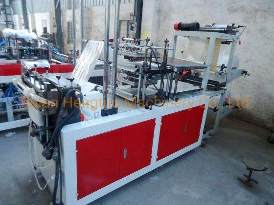 Fully Automatic 2 Line High Speed HDPE PE CPE TPE Film Disposable Glove Making Machine