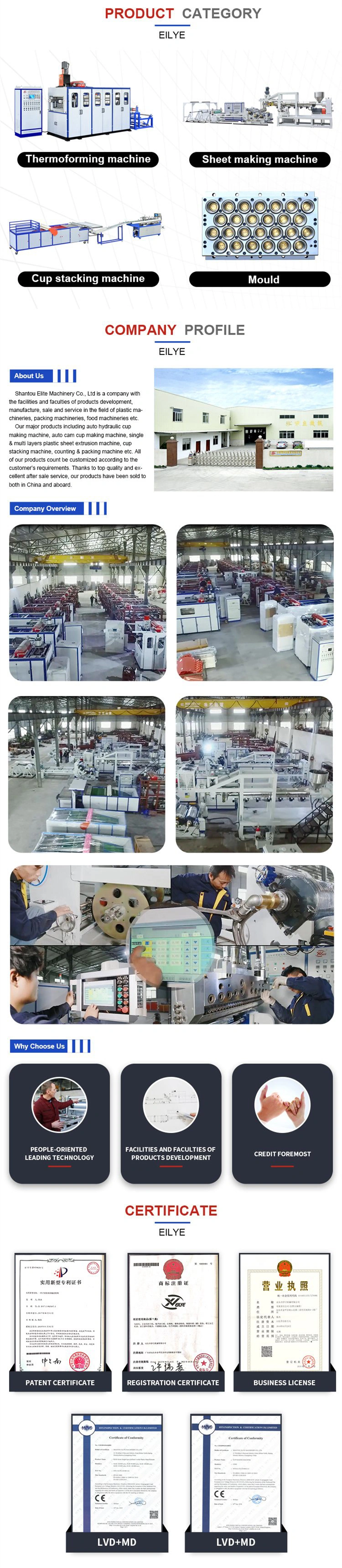 Plastic Sheet Extruder Extrusion Extruding Machine PP/ PS/ Pet/ HIPS/ PE
