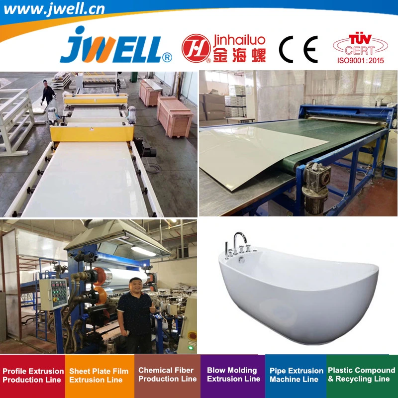 Jwell-ABS|PMMA Plastic Sanitaryware Plate Recycling Agricultural Making Extrusion Machine
