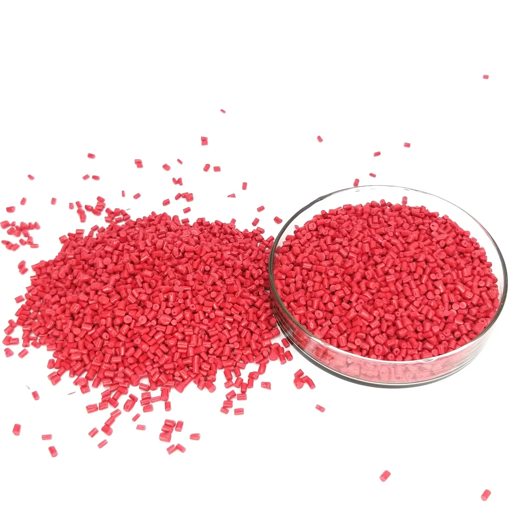 Red PE Pigment Plastic Color Masterbatch for Injection Molding Extrusion Blow Film Blow Molding