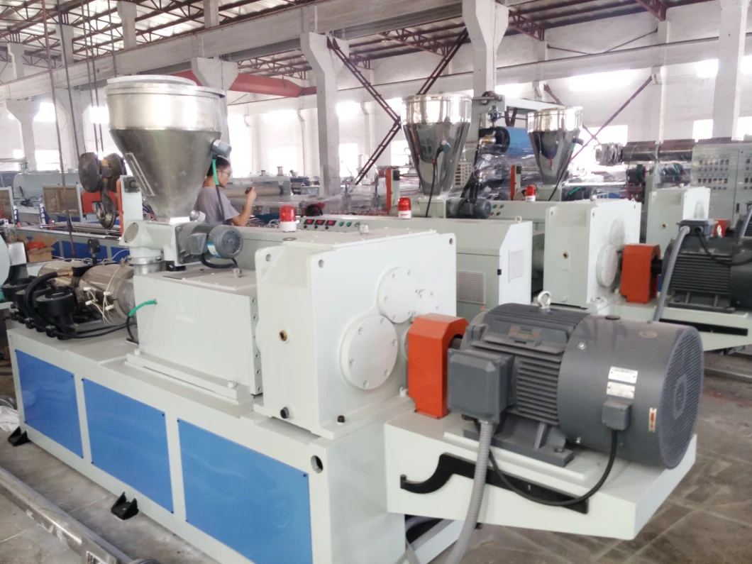 Wood Plastic Composite PE WPC Decking Extrusion Line by Sj-65/132