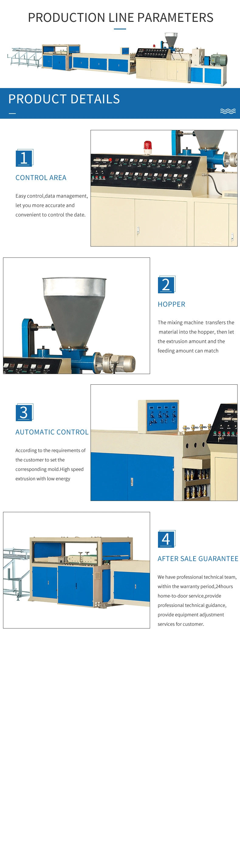 PVC Plastic Four Pipe Extrusion Line Production Machine Plastic Machine