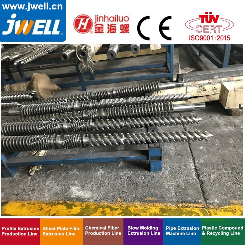Jwell -Conical Twin Screw and Barrel for Recycling Making Extrusion Machine with Factory Price