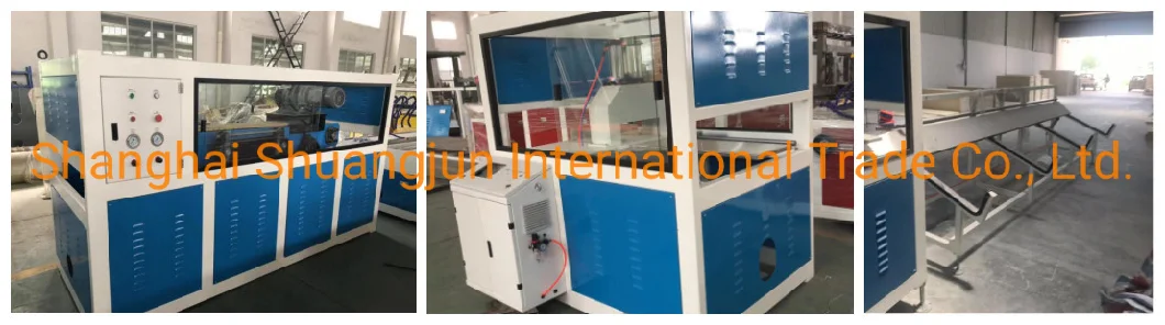 Wooden Print Surface Laminating Plastic PVC Wall Panel Profile Extrusion Machine Line 65/132 Conical Extruder