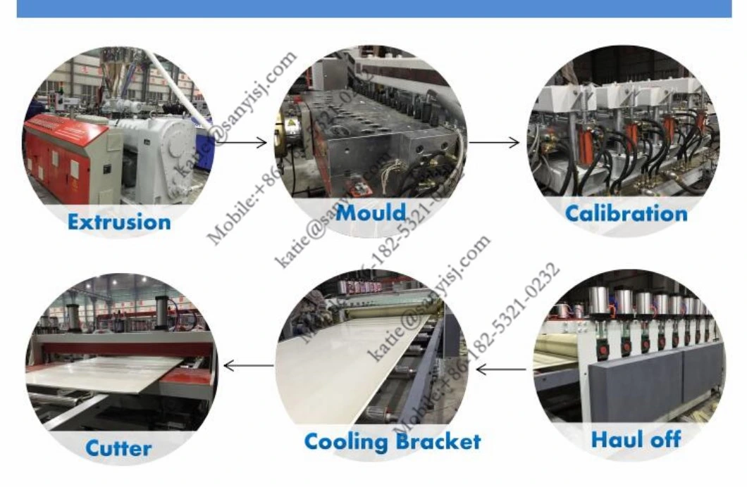 Plastic WPC Floor Panel Machinery PVC Foam Board/Sheet Extruder Extrusion Machine