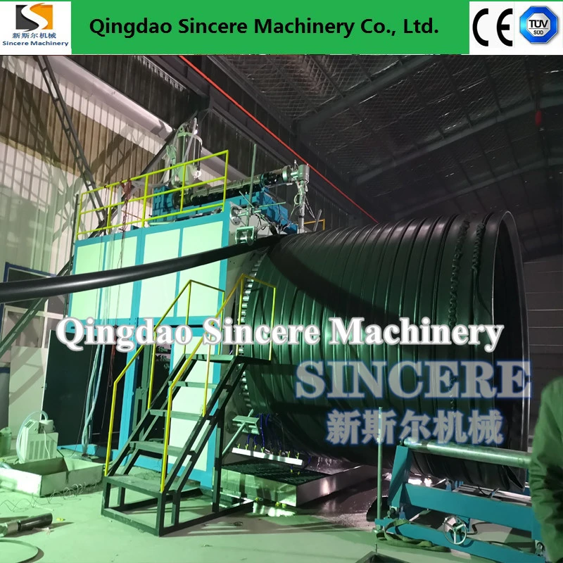 HDPE Culvert Pipe Extrusion Machine, Spiral Winding Pipe Welding Extrusion Machine Lines